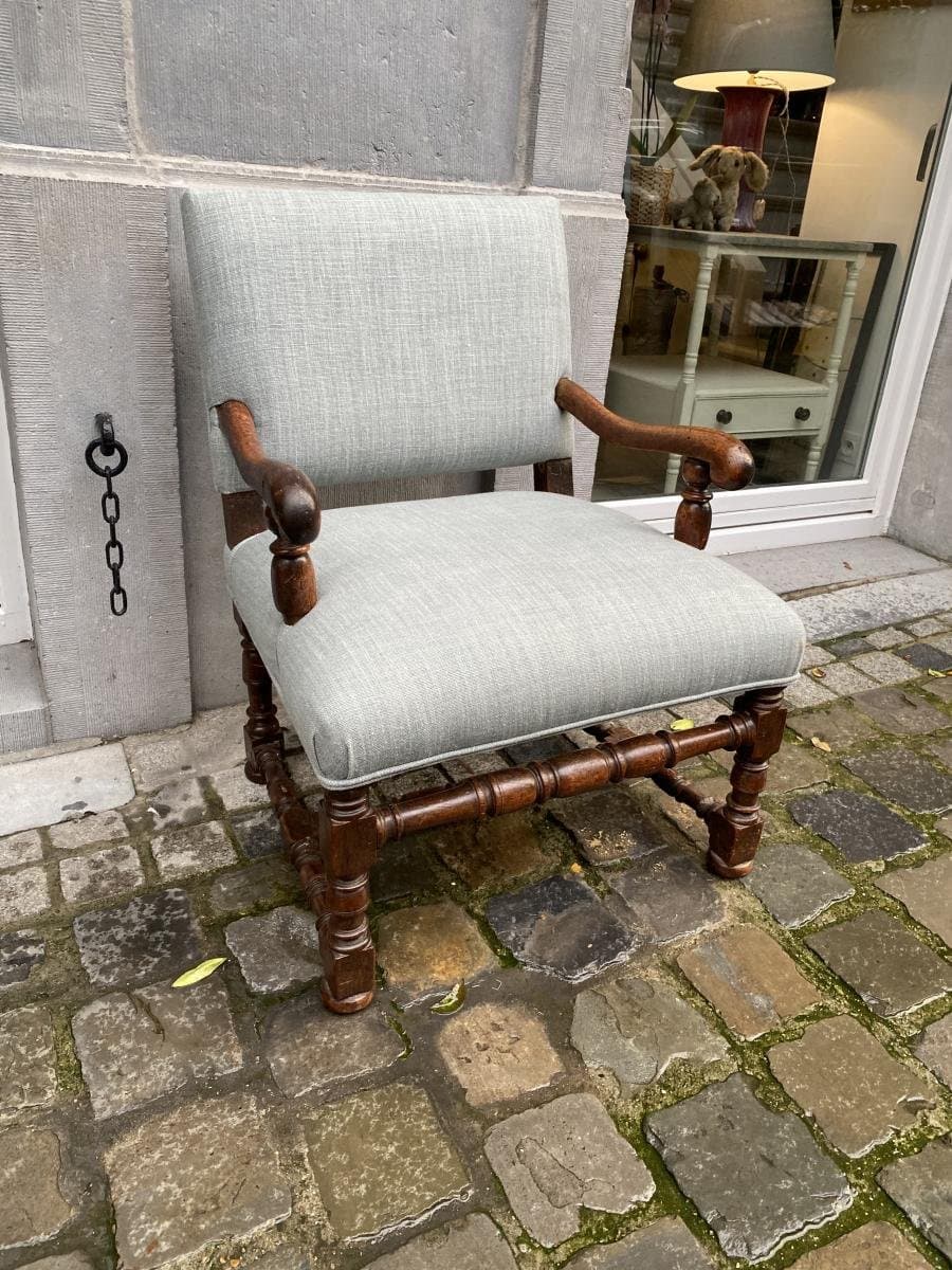 Fauteuil upcyclé velours